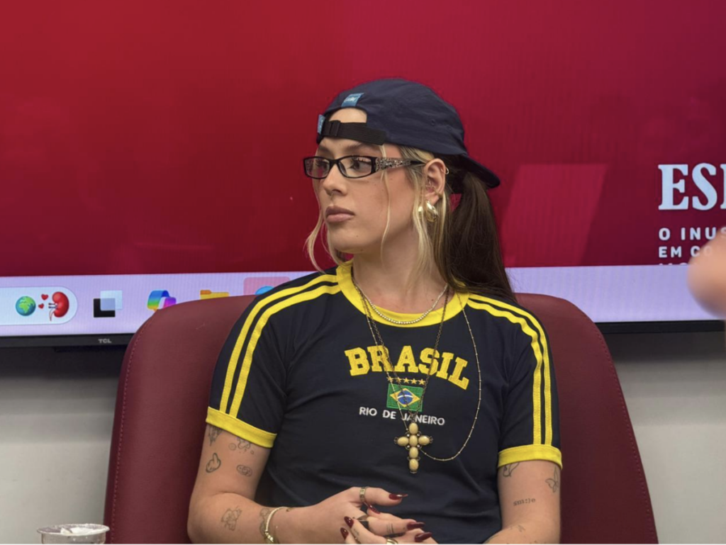 Foto: Julia Delgado Dançarina e influencer Mel Firetti, durante a palestra realizada na ESPM 