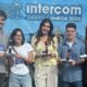 Alunos do JOR ESPM vencedores da Intecom. Da esquerda para a direita: Gabriel Sanches, Alice Cente, Sophia Cavaquita, Guilherme Paiva e Julia Dal Bello. Foto divulgação.