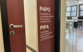Entrada da sala do PIPA, localizada no terceiro andar da biblioteca da ESPM-SP. Foto: Kauan Macena
