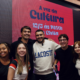 Caroline Cardoso, Júlia Delgado, Leonardo Van Brussel, André Rivello, Guilherme Maturana e Beatriz Rigoli em palestra da “Semana da comunicação”, organizada pela ESPM Social. Foto: Jussara Lima